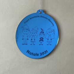 Pallina di Natale tema Famiglia Regplex Scritta Personalizzata PNP-41 - immagine 2