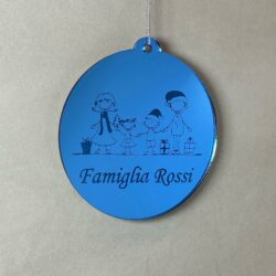 Pallina di Natale tema Famiglia Regplex Scritta Personalizzata PNP-46 - immagine 3