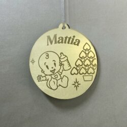 Pallina di Natale tema Famiglia Regplex Scritta Personalizzata PNP-49 - immagine 2