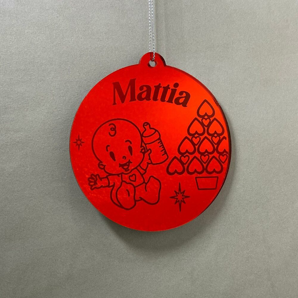 Pallina di Natale tema Famiglia Regplex Scritta Personalizzata PNP-49 - immagine 3