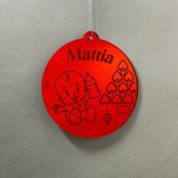 Pallina di Natale tema Famiglia Regplex Scritta Personalizzata PNP-49 - immagine 3