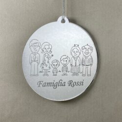 Pallina di Natale tema Nonni Regplex Scritta Personalizzata PNP-12 - immagine 2