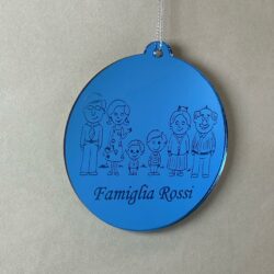Pallina di Natale tema Nonni Regplex Scritta Personalizzata PNP-12 - immagine 3