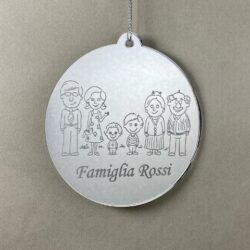 Pallina di Natale tema Nonni Regplex Scritta Personalizzata PNP-12