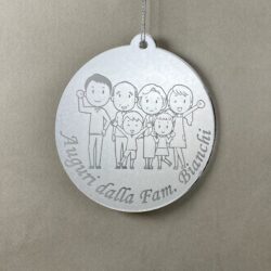 Pallina di Natale tema Nonni Regplex Scritta Personalizzata PNP-13 - immagine 2