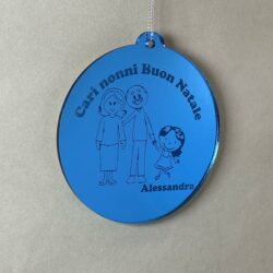 Pallina di Natale tema Nonni Regplex Scritta Personalizzata PNP-14 - immagine 3
