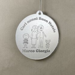 Pallina di Natale tema Nonni Regplex Scritta Personalizzata PNP-17 - immagine 3