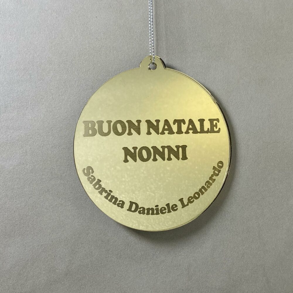 Pallina di Natale tema Nonni Regplex Scritta Personalizzata PNP-56 - immagine 2