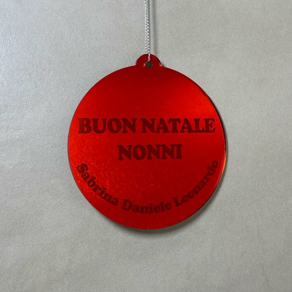 Pallina di Natale tema Nonni Regplex Scritta Personalizzata PNP-56 - immagine 3