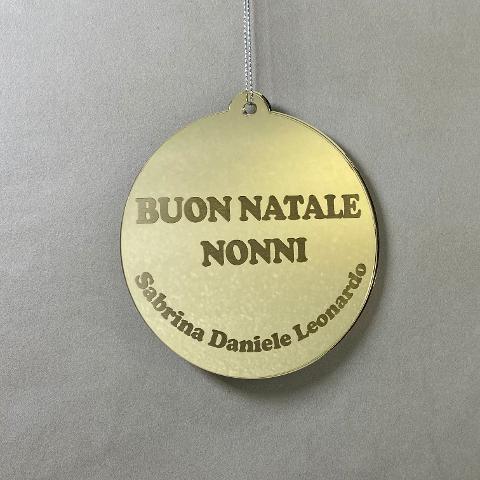 Pallina di Natale tema Nonni Regplex Scritta Personalizzata PNP-56