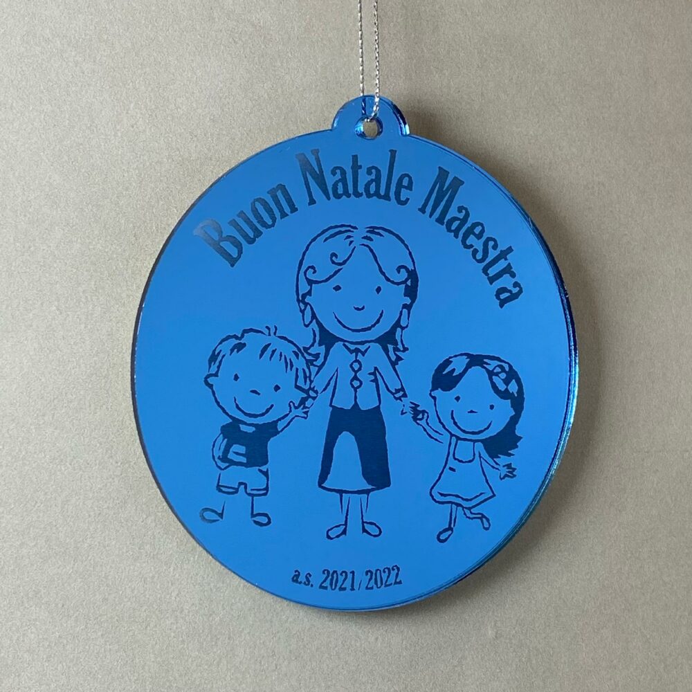 Pallina di Natale tema Scuola Regplex Scritta Personalizzata PNP-18 - immagine 2