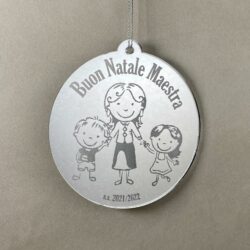 Pallina di Natale tema Scuola Regplex Scritta Personalizzata PNP-18 - immagine 3
