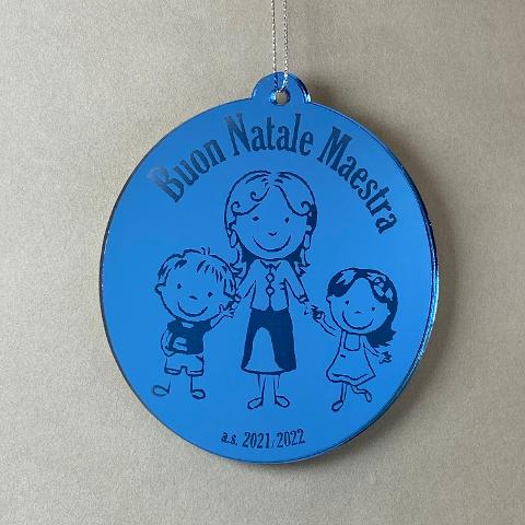 Pallina di Natale tema Scuola Regplex Scritta Personalizzata PNP-18