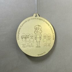 Pallina di Natale tema Scuola Regplex Scritta Personalizzata PNP-50 - immagine 2