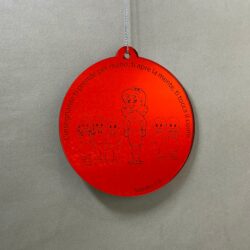 Pallina di Natale tema Scuola Regplex Scritta Personalizzata PNP-50 - immagine 3