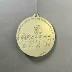 Pallina di Natale tema Scuola Regplex Scritta Personalizzata PNP-50