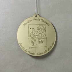 Pallina di Natale tema Scuola Regplex Scritta Personalizzata PNP-51