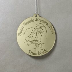 Pallina di Natale tema Scuola Regplex Scritta Personalizzata PNP-53 - immagine 2