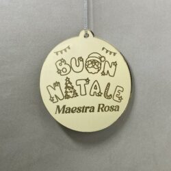 Pallina di Natale tema Scuola Regplex Scritta Personalizzata PNP-54 - immagine 2