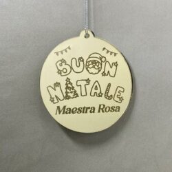 Pallina di Natale tema Scuola Regplex Scritta Personalizzata PNP-54