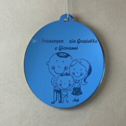 Pallina di Natale tema Zii Regplex Scritta Personalizzata PNP-21 - immagine 2