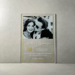Partecipazioni in Plexiglas personalizzate - con Foto Regplex Eventi - Wedding - Cerimonie - Matrimonio - Feste - immagine 2