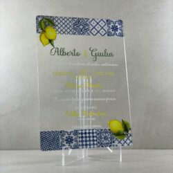 Partecipazioni in Plexiglas personalizzate - Maioliche e Limoni Regplex Eventi - Wedding - Cerimonie - Matrimonio - Feste - immagine 3
