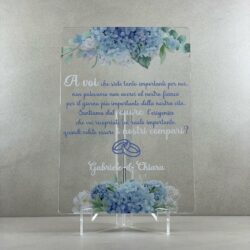 Partecipazioni in Plexiglas personalizzate - per Compari Regplex Eventi - Wedding - Cerimonie - Matrimonio - Feste - immagine 2