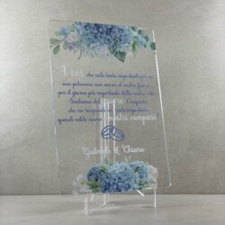 Partecipazioni in Plexiglas personalizzate - per Compari Regplex Eventi - Wedding - Cerimonie - Matrimonio - Feste - immagine 3