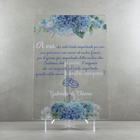 Partecipazioni in Plexiglas personalizzate - per Compari Regplex Eventi - Wedding - Cerimonie - Matrimonio - Feste
