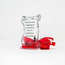 Pergamena Laurea in Plexiglas in versione accessorio per Bomboniera Regplex Personalizzabile - immagine 3