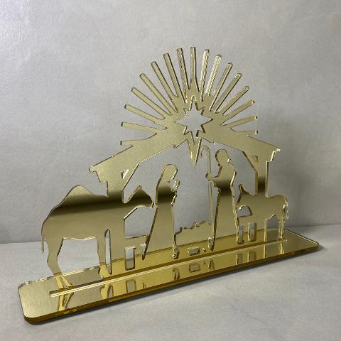 Presepe moderno specchiato Regplex in Plexiglass