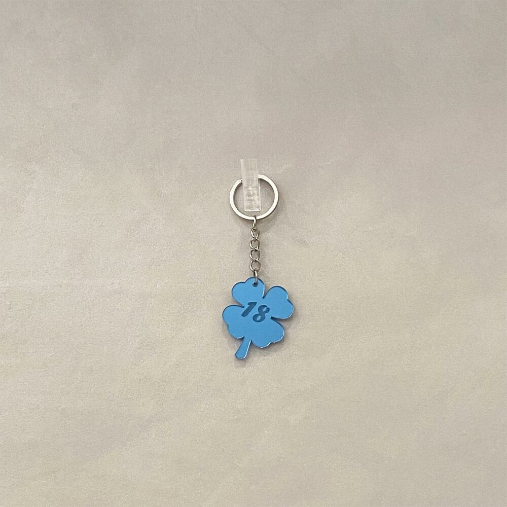 Quadrifoglio per Diciottesimo - Porta Chiave in Plexiglas Regplex Personalizzato - immagine 2