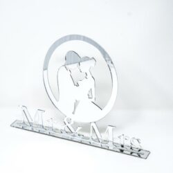 Scritta Mr & Mrs in Plexiglas Regplex Sposi e Anello - immagine 4