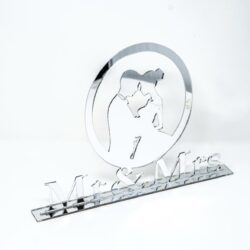 Scritta Mr & Mrs in Plexiglas Regplex Sposi e Anello - immagine 5