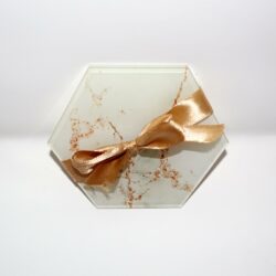 Sottobicchieri Esagonali in Plexiglas Regplex Effetto Marmo - immagine 4