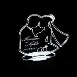 Sposi in Plexiglas in versione accessorio per Bomboniera Personalizzata Regplex Eventi - Wedding - Matrimonio - Cerimonie - immagine 2