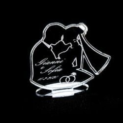 Sposi in Plexiglas in versione accessorio per Bomboniera Personalizzata Regplex Eventi - Wedding - Matrimonio - Cerimonie
