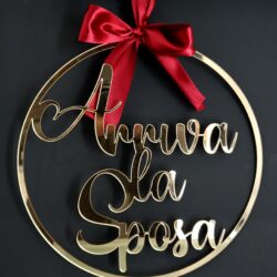 Targa - Arriva la Sposa - in Plexiglas Regplex Gadget Matrimonio - immagine 3