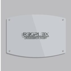 Targa Insegna Contemporanea in Plexiglas Regplex Incisione Personalizzata - immagine 2