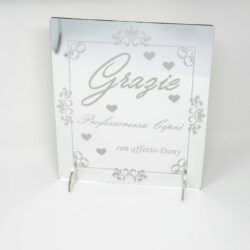 Targa Ringraziamento in Plexiglas Regplex Incisione Personalizzata - immagine 2