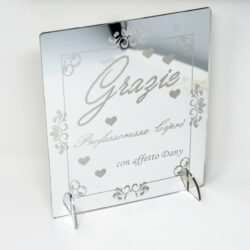 Targa Ringraziamento in Plexiglas Regplex Incisione Personalizzata - immagine 4