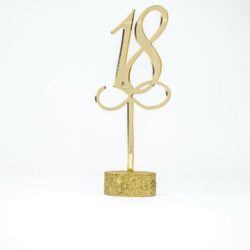 Top Cake formato Numero Anni in Plexiglas  Regplex Decorazione per Torta Personalizzata - immagine 2