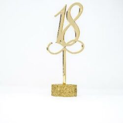 Top Cake formato Numero Anni in Plexiglas  Regplex Decorazione per Torta Personalizzata