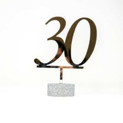 Top Cake - Numero - in Plexiglas Regplex Decorazione per Torta Personalizzata - immagine 3
